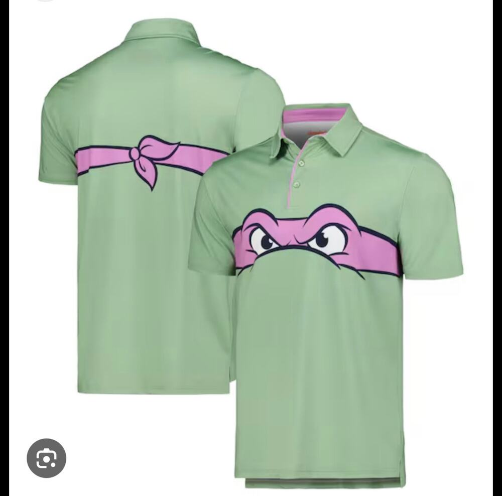RSVLTS‎ TEENAGE MUTANT NINJA TURTLES Donatello Golf Day Polo Small Nickelodeon